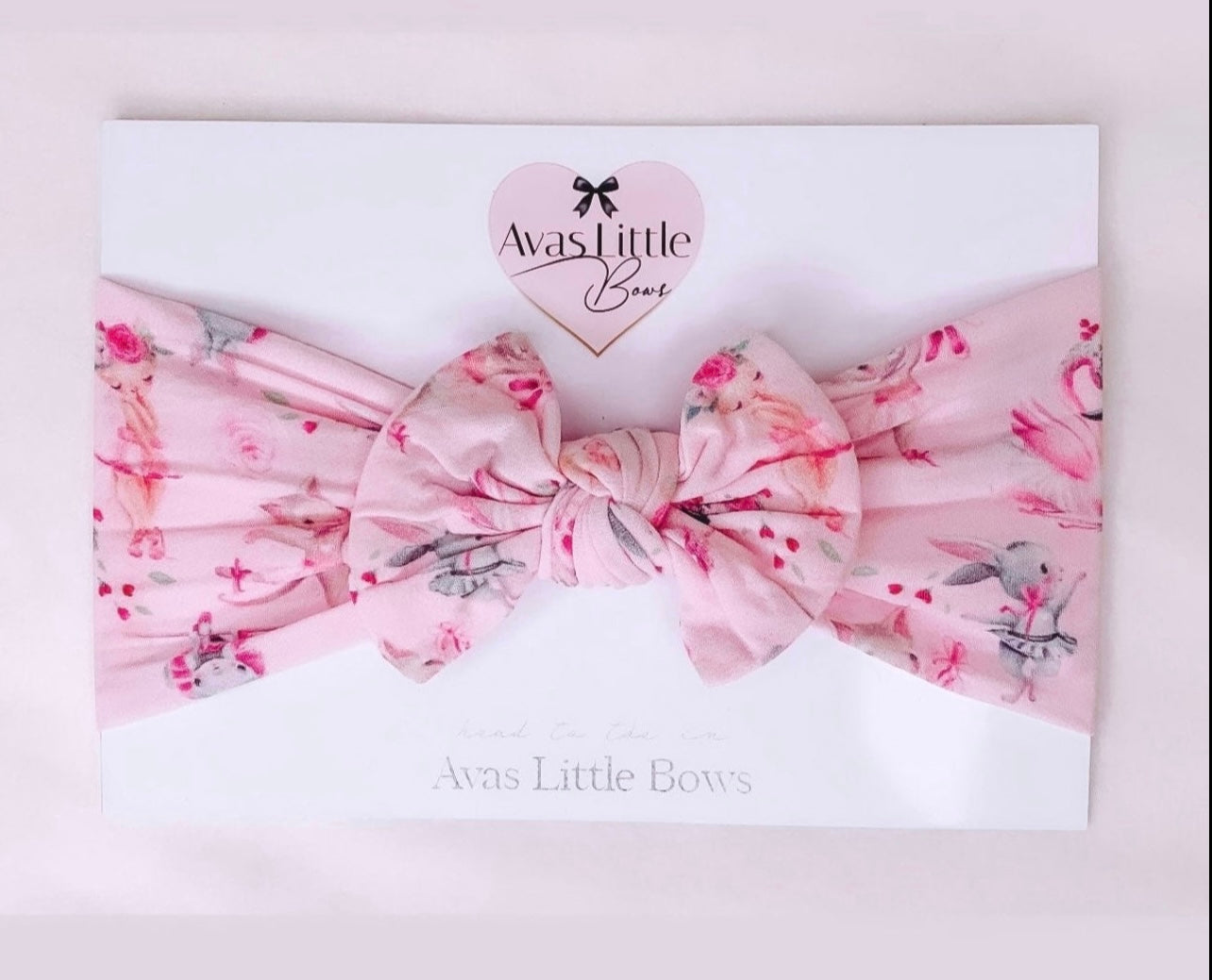 Classic bow headband - Bunny ballerina