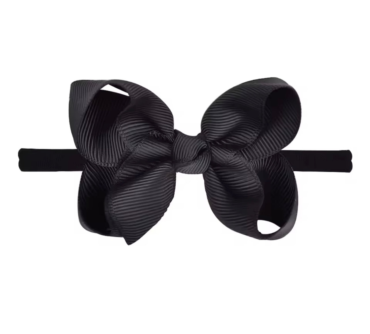 Dainty ribbon bow headband