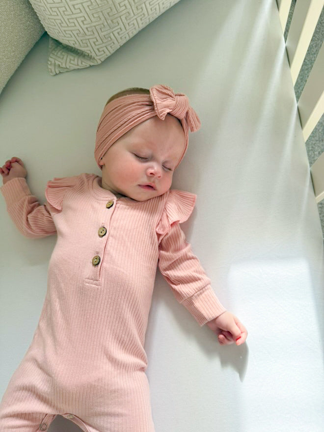 Dolly pink frill romper