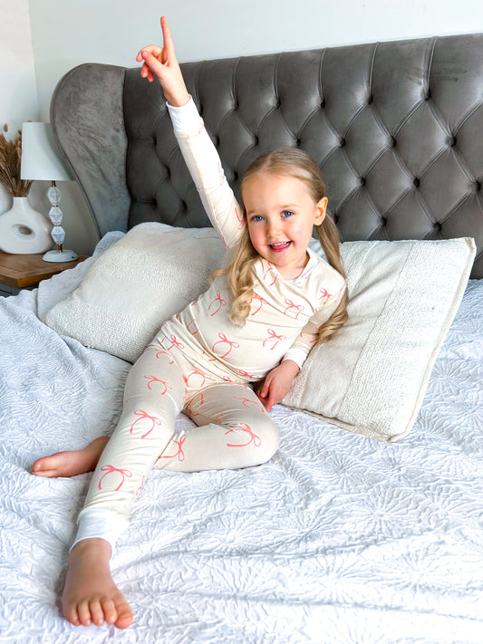 Bow design pyjama set