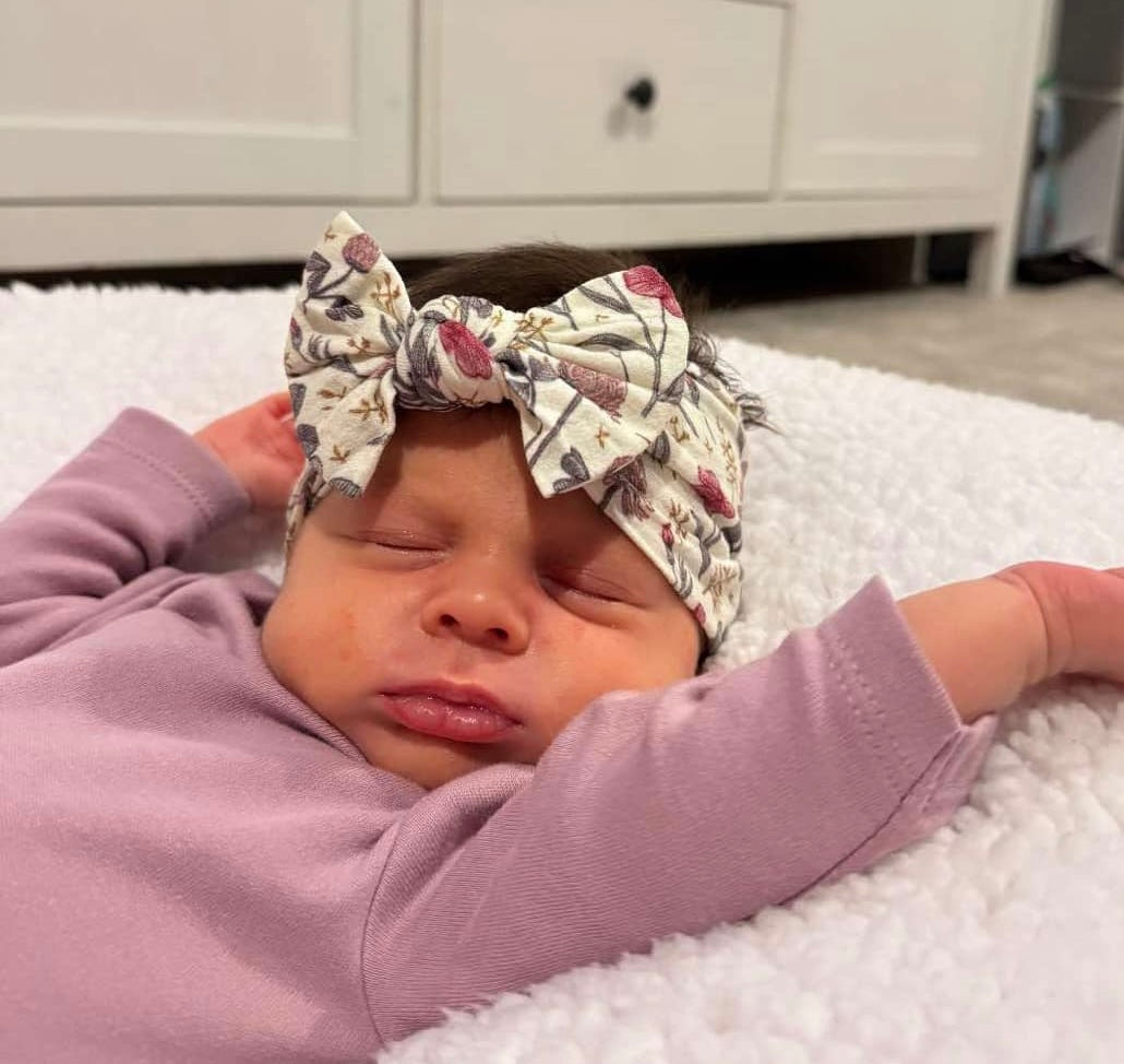 Classic bow headband - Vintage floral