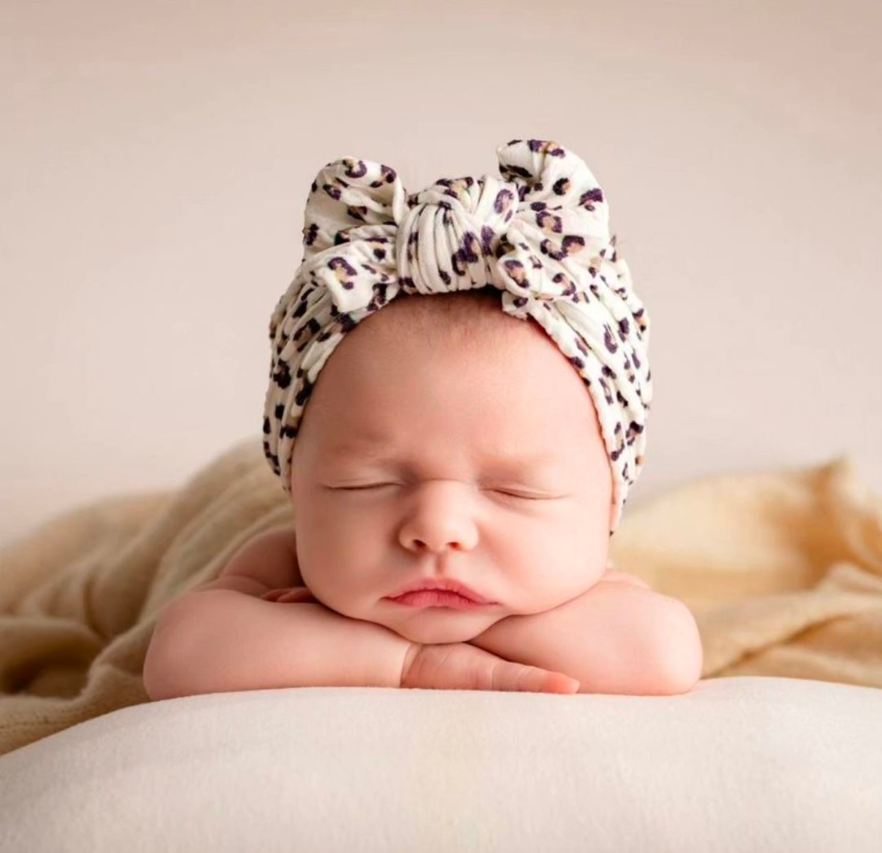 Classic bow headband - Leopard print
