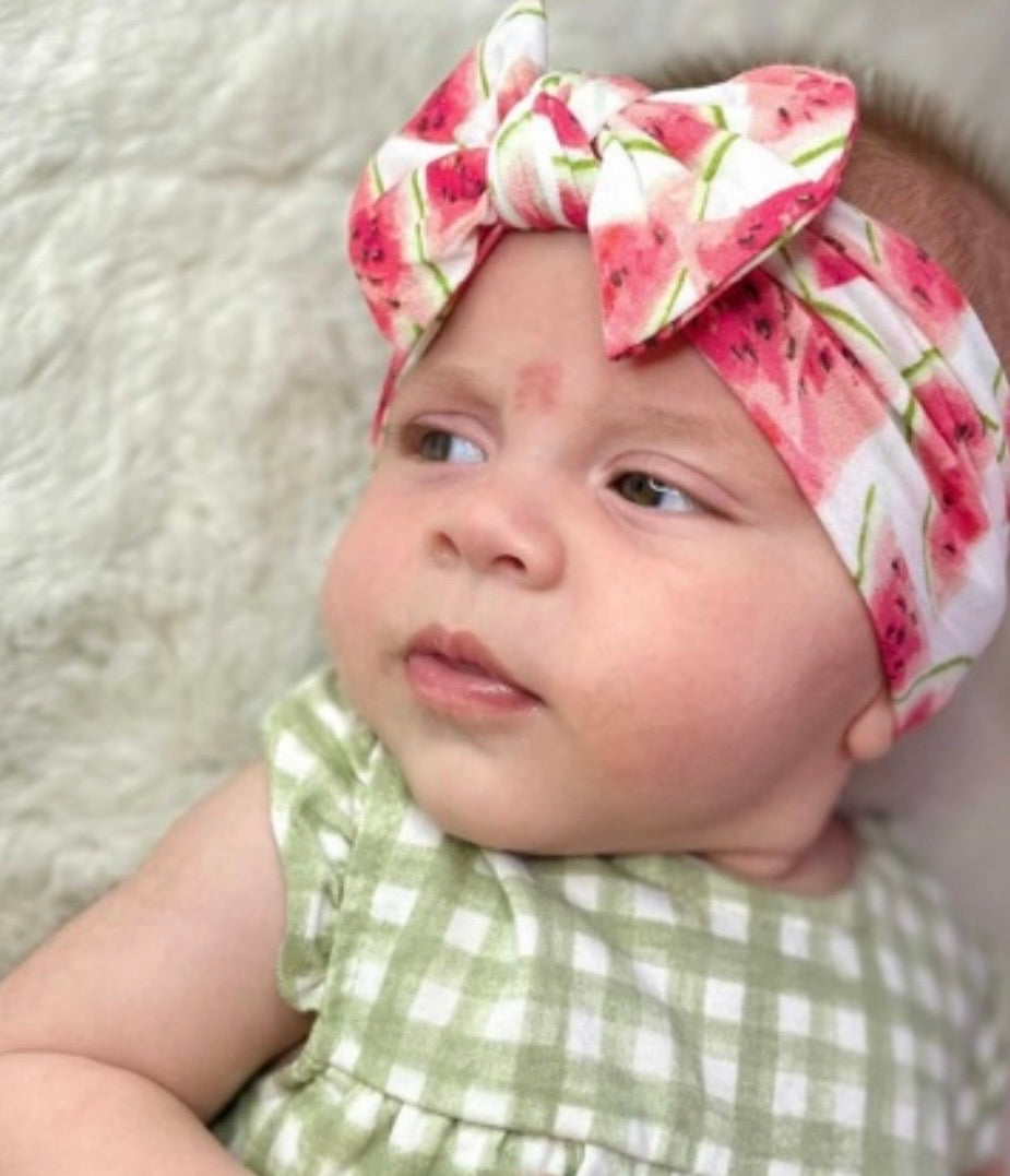 Classic bow headband - Watermelon