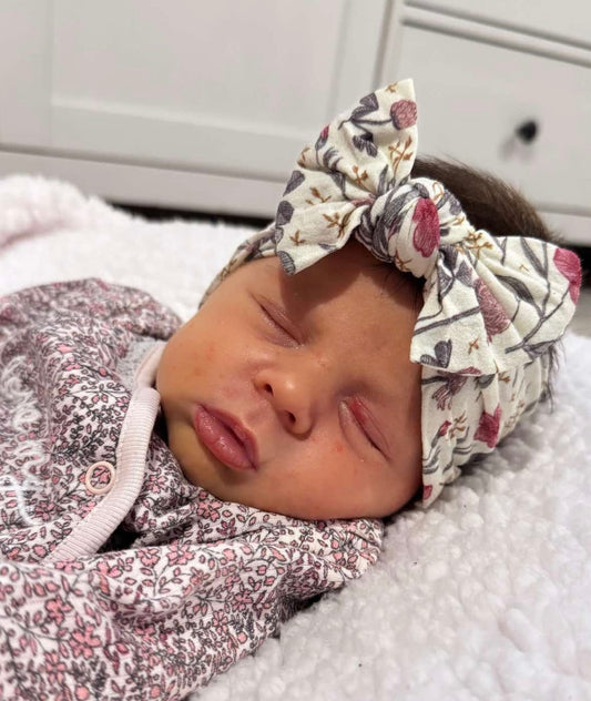 Classic bow headband - Vintage floral