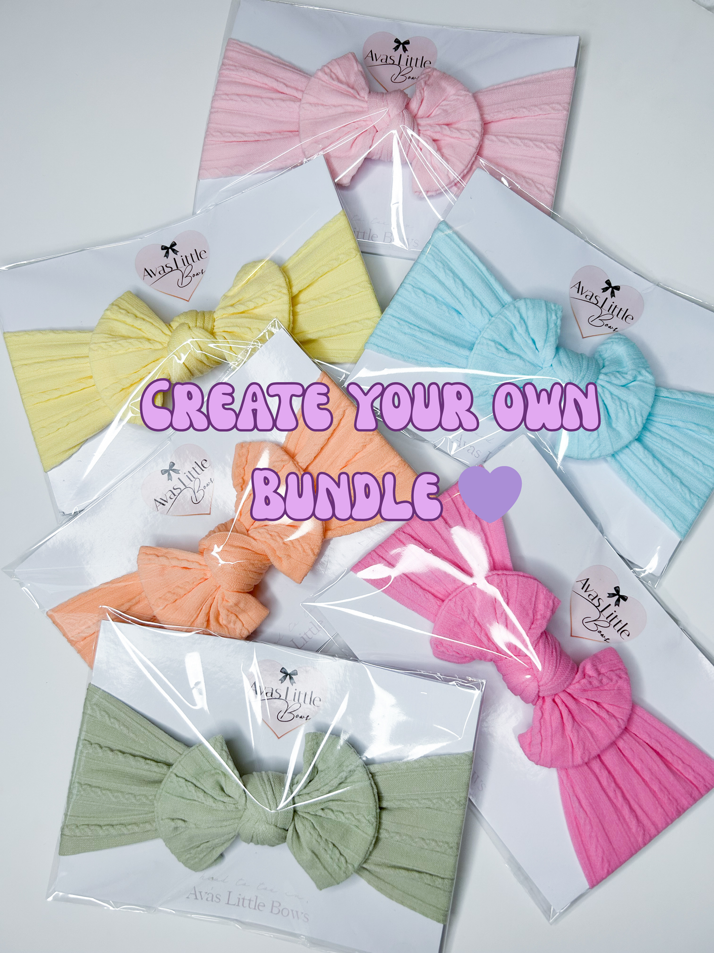 Create your own bundle                      (4 bow headbands)