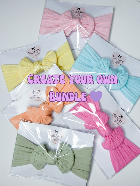 Create your own bundle                      (4 bow headbands)